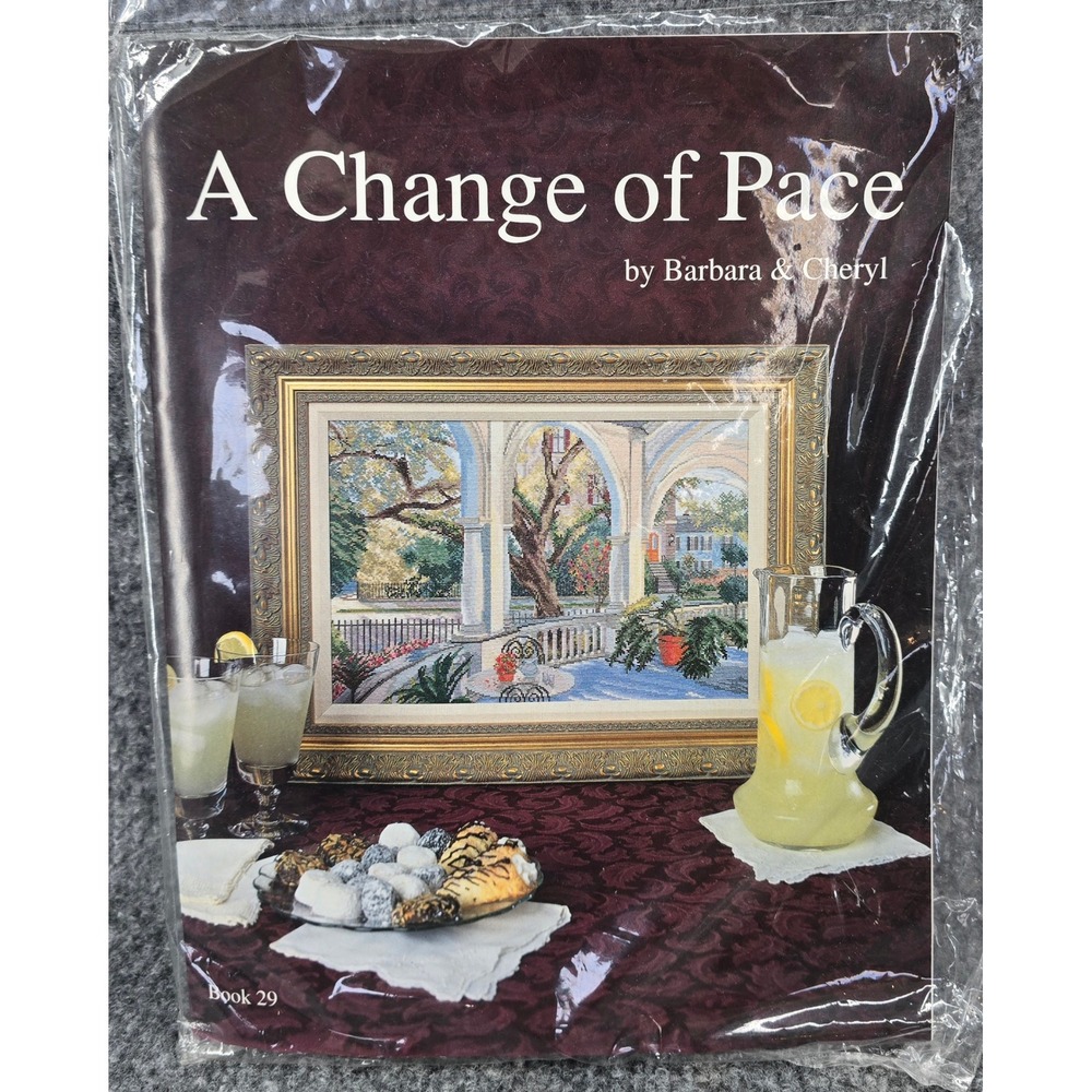 Barbara & Cheryl A Change of Pace Cross Stitch Kit Garden Scene Traditional NEW
